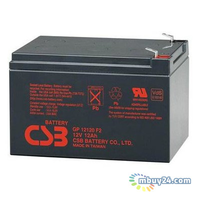 Акумуляторна батарея CSB 12В 12 Ач (GP12120 F2) фото №1