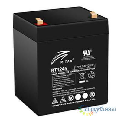 Акумуляторна батарея Ritar AGM RT1245B Black Case фото №1