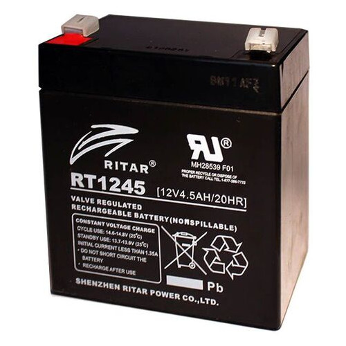 Батарея для ДБЖ Ritar RT1245 12В 4.5Ач фото №1