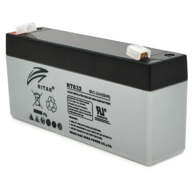 Батарея для ДБЖ AGM Ritar RT632 6V 3.2Ah фото №1