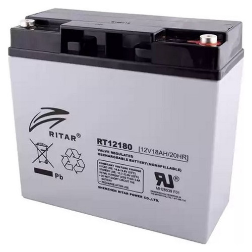 Батарея для ДБЖ Ritar RT12180 AGM 12В 18Ач фото №1