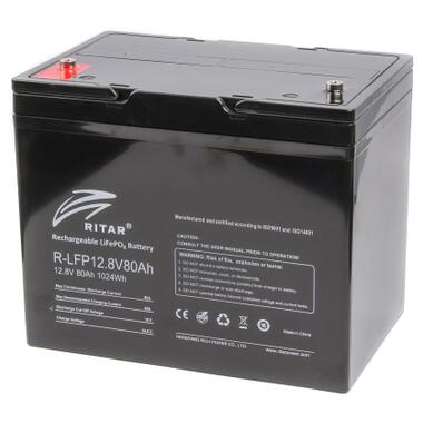 Батарея LiFePo4 Ritar R-LFP 12.8V 80Ah (R-LFP12.8V80Ah) фото №1