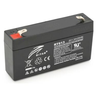 Батарея к ИБП Ritar RT613, 6V 1.3Ah (RT613B) фото №1