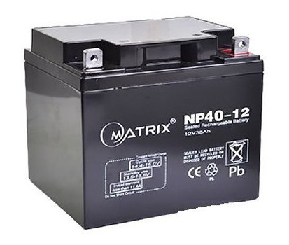 Акумулятор Matrix 12V 40AH (NP40-12) фото №1