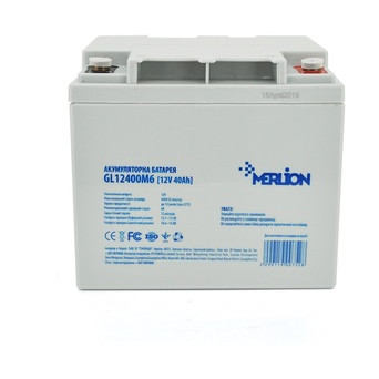 Акумуляторна батарея Merlion 12V 40AH (GL12400M6/00752) GEL фото №1