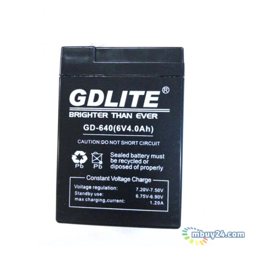 Акумуляторна батарея GDLITE 6V 4.0Ah GD-640 фото №4