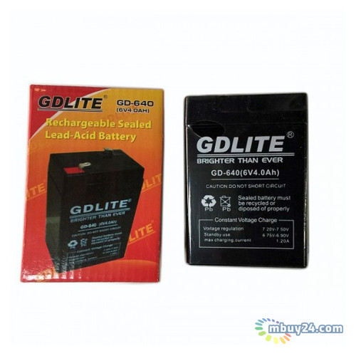 Акумуляторна батарея GDLITE 6V 4.0Ah GD-640 фото №1