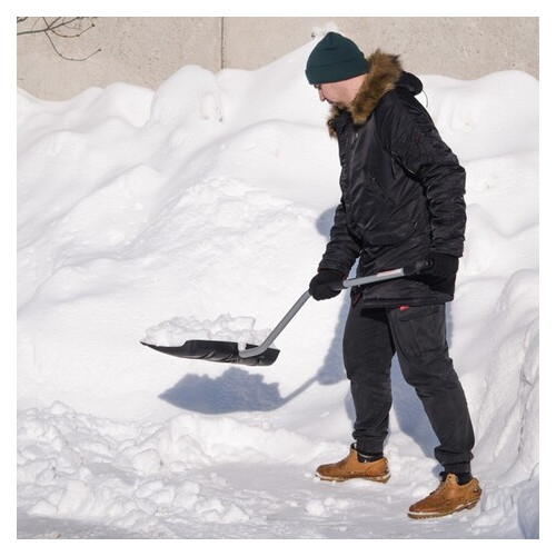 Лопата для прибирання снігу Intertool FT-2023 (460*340мм із Z-подібною ручкою 1080 мм) фото №4