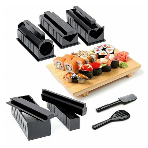 Набор машинка для приготовления еды суши и роллов MIDORI аппарат 5 в 1 фото №1