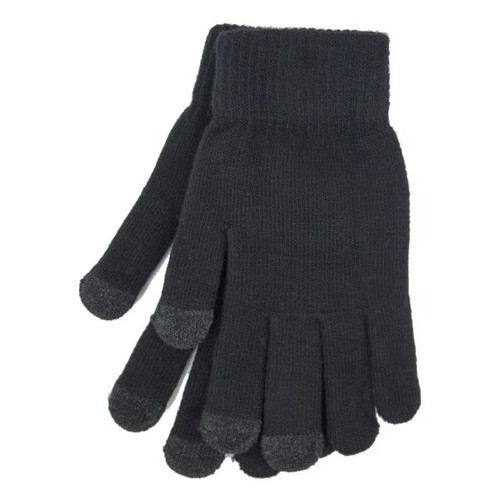 Еластичні сенсорні рукавички Brand Style Чорні (7076) фото №1