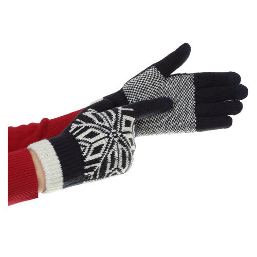 Рукавички ArmorStandart Touch Gloves Snowflake з орнаментом black (ARM59993) фото №2