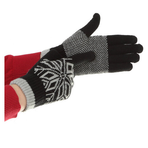Рукавички ArmorStandart Touch Gloves Snowflake з орнаментом blue (ARM59994) фото №2