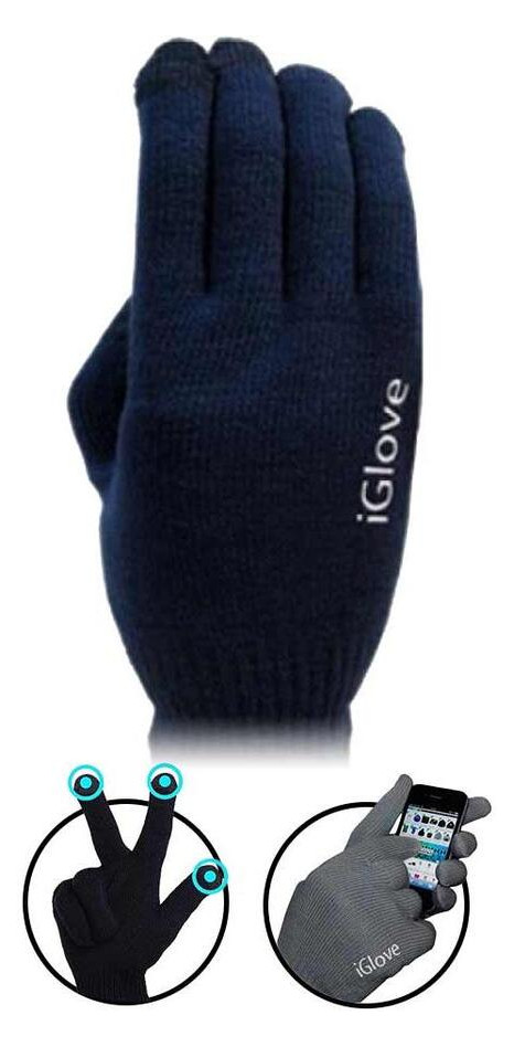 Рукавички iGlove для сенсорних екранів Dark Blue (iGlove Blue) фото №1