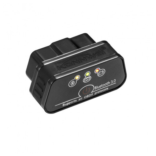 Діагностичний сканер Konnwei KW901 OBDII Black Bluetooth 3.0 автомобільний для Android фото №3