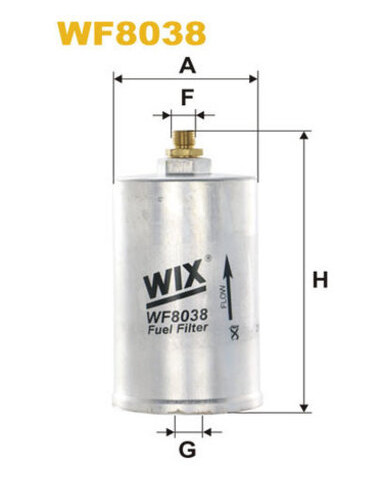 Фільтр паливний WIX Filtron WF8038 для Mb W124 (6410279) фото №1