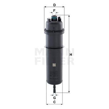 Фільтр паливний Mann-Filter BMW 1.6-5.0 d 18 (WK5017) фото №2