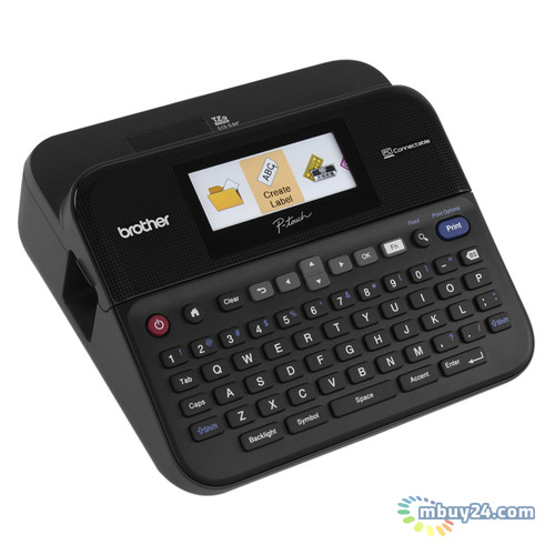 Принтер для друку наклейок Brother P-Touch PT-D600VP з кейсом Black (PTD600VPR1) фото №3