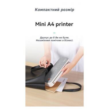 Принтер чеків UKRMARK A40GR А4 Bluetooth USB сірий (UA40) фото №3