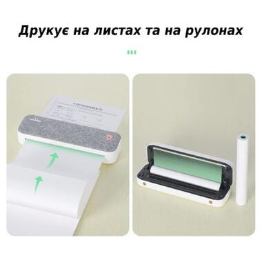 Принтер чеків UKRMARK A40GR А4 Bluetooth USB сірий (UA40) фото №4