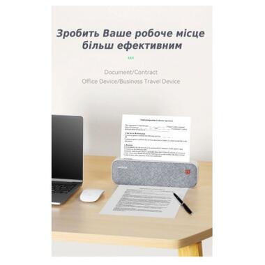 Принтер чеків UKRMARK A40GR А4 Bluetooth USB сірий (UA40) фото №2
