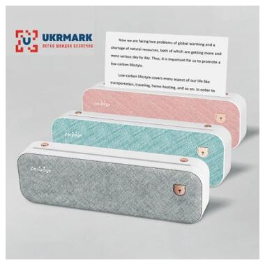 Принтер чеків UKRMARK A40PK А4 Bluetooth USB рожевий (00798) фото №4
