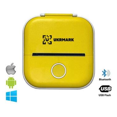 Принтер чеків UKRMARK P02YL Bluetooth жовтий (00937) фото №1