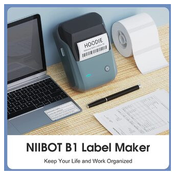 Принтер етикеток NIIMBOT B1 Blue фото №7