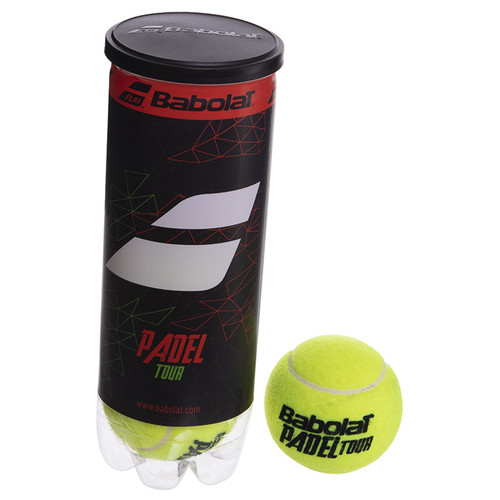 М'яч для падіння тенісу Babolat Padel Tour X3 BB501063-113 Салатовий 3шт (60495031) фото №1