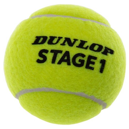 М'яч для великого тенісу FDSO Dunlop Stage 1 Green DL601338 Салатовий 3шт (60508383) фото №4