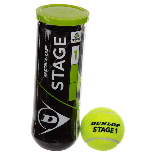 М'яч для великого тенісу FDSO Dunlop Stage 1 Green DL601338 Салатовий 3шт (60508383) фото №1
