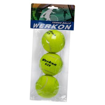 М'яч для великого тенісу FDSO Werkon 9575 Салатовий 3шт (60508625) фото №1