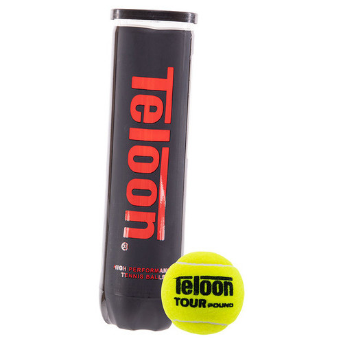 М'яч для великого тенісу Teloon Pound WZT828004 Салатовий 4шт (60496037) фото №1