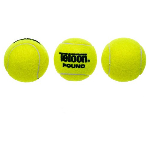 М'яч для великого тенісу Teloon Pound WZT828003 Салатовий 3шт (60496039) фото №3