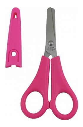 Ножиці ZiBi 135мм, з лінійкою, Рожевий ZB.5004-10 фото №3