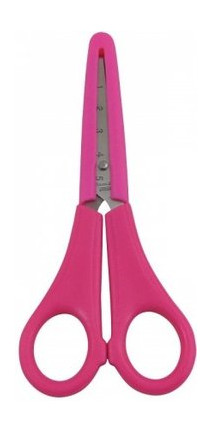 Ножиці ZiBi 135мм, з лінійкою, Рожевий ZB.5004-10 фото №2