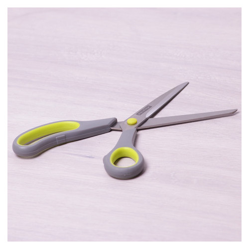 Ножиці Kamille 5185 універсальні 24.5 см із нержавіючої сталі з пластиковими ручками фото №3