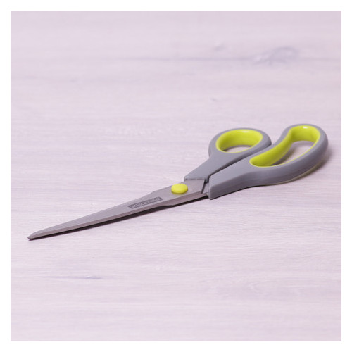 Ножиці Kamille 5185 універсальні 24.5 см із нержавіючої сталі з пластиковими ручками фото №2