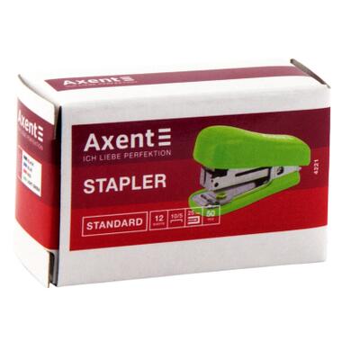 Степлер Axent Standard пласт., 10/5 12 арк., салатовий (4221-09-A) фото №4