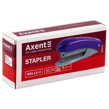 Степлер Axent Welle-2 plastic №10 12sheets. purple (4813-11-А) фото №3