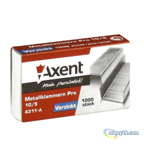 Скобы для степлера Axent Pro 10/5 1000 шт (4311-А) фото №1