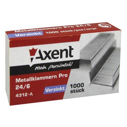 Скоби для степлера Axent Pro 24/6 1000 шт (4312-А) фото №2