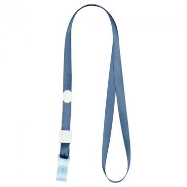 Шнурок для бейджа Axent із силіконовим кліпом димчастий синій (4551-15-A) фото №1