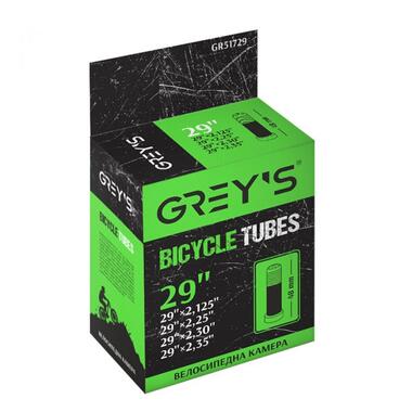 Камера для велосипеда Greys 29x2,125/2,35 AV 48мм (GR51729) фото №1