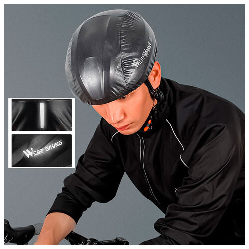 Чохол для велосипедного шлема West Biking YP0708080 Dark Gray фото №9