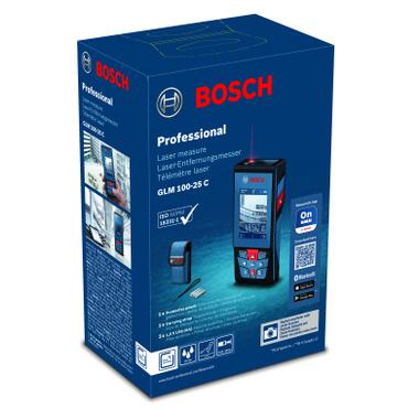 Далекомір лазерний Bosch Professional GLM 100-25 C чохол (0.601.072.Y00) фото №8