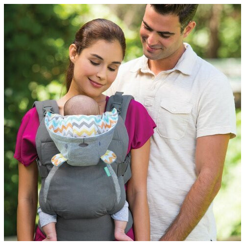 Рюкзак-кенгуру для перенесення малюка з капюшоном Infantino Cuddle Up фото №3