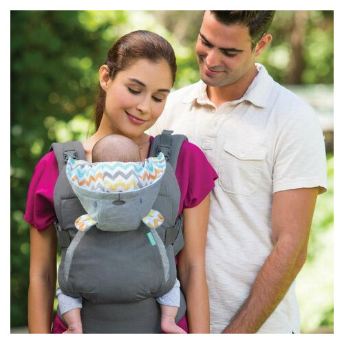 Рюкзак-кенгуру для перенесення малюка з капюшоном Infantino Cuddle Up фото №4