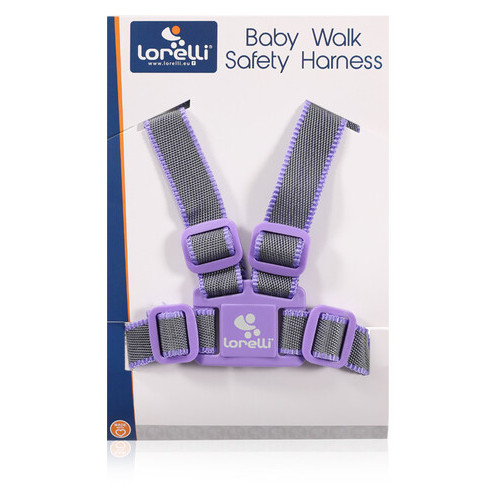 Дитячі віжки Lorelli Baby Walk Safety Harness Сіро-фіолетовий фото №1