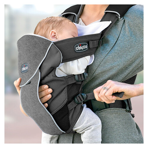 Ерго нагрудна рюкзак-кенгуру для немовлят Chicco Ultrasoft Magic Сірий (878572021) фото №8