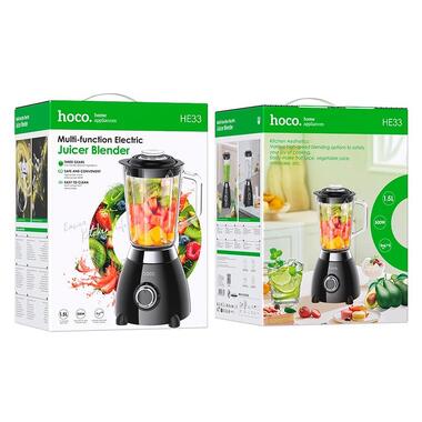 Блендер Hoco electric retro juicer blender HE33 черный фото №5